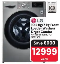 Makro LG Front Loader Washer/ Dryer Combo offer