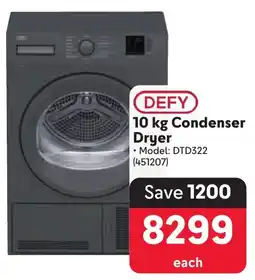 Makro DEFY Condenser Dryer offer