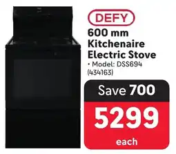 Makro DEFY Kitchenaire Electric Stove offer