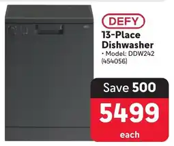 Makro DEFY 13-Place Dishwasher offer