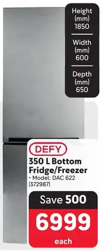 Makro DEFY Bottom Fridge/ Freezer offer