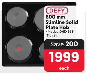 Makro DEFY Slimline Solid Plate Hob offer