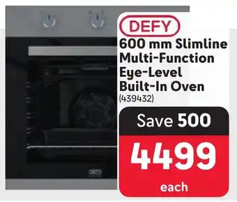 Makro DEFY Slimline Multi-Function Eye-Level Built-In Oven offer