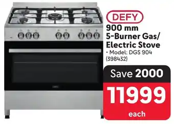 Makro DEFY 5-Burner Gas/ Electric Stove offer