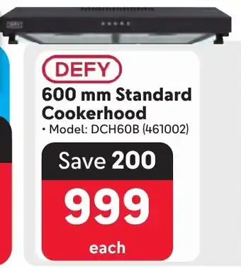 Makro DEFY Standard Cookerhood offer