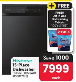 Makro Hisense 15-Place Dishwasher offer