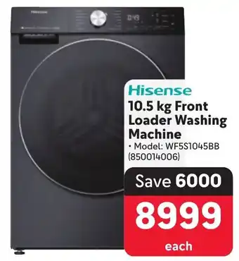 Makro Hisense Front Loader Washing Machine offer