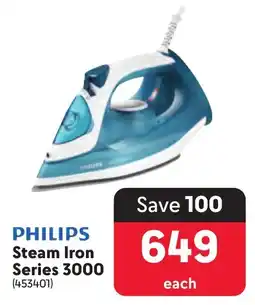 Makro PHILIPS Steam Iron Series 3000 offer