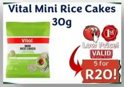 Foodeez Vital Mini Rice Cakes offer