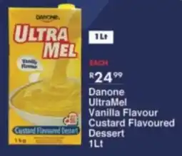 President Hyper Danone UltraMel Vanilla Flavour Custard Flavoured Dessert offer