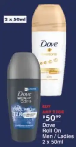 President Hyper Dove Roll On Men/ Ladies offer