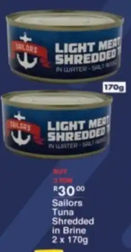 President Hyper Sailors Tuna Shredded in Brine offer