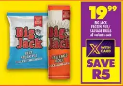 FoodWorld Big jack frozen pies/ sausage rolls offer