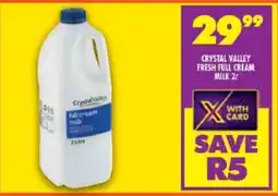 FoodWorld Crystal valley fresh full cream milk offer