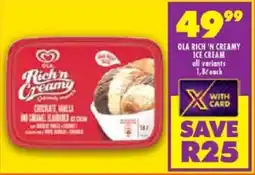 FoodWorld Ola rich 'n creamy ice cream offer