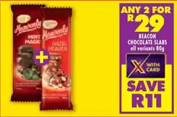FoodWorld Beacon chocolate slabs offer