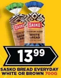 Goal Supermarket Sasko bread everyday white or brown offer