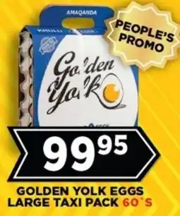 Goal Supermarket Golden yolk eggs large taxi pack offer