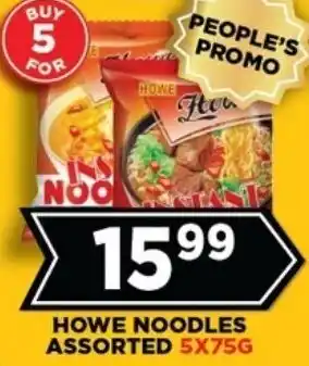 Goal Supermarket Howe noodles assorted offer
