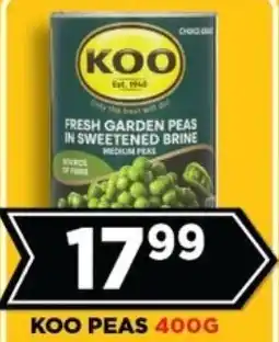 Goal Supermarket Koo peas offer