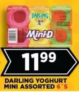 Goal Supermarket Darling yoghurt mini assorted offer