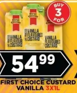 Goal Supermarket First choice custard vanilla offer