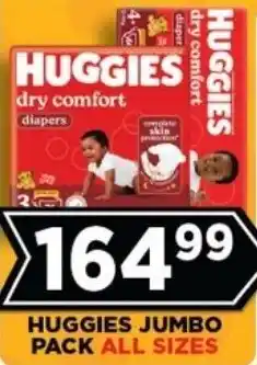 Goal Supermarket Huggies jumbo pack offer