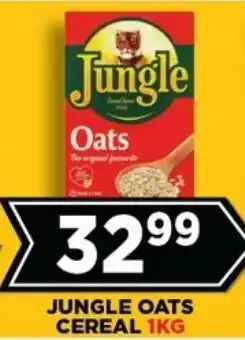 Goal Supermarket Jungle Oats Cereal offer