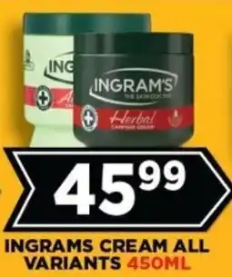 Goal Supermarket Ingrams cream all variants offer