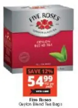 Checkers Five Roses Ceylon Blend Tea Bags offer