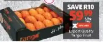 Checkers Export Quality Tango Fruit offer