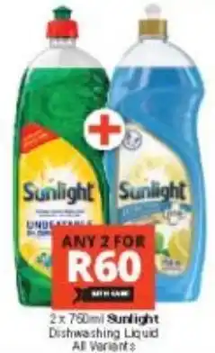 Checkers Sunlight Dishwashing Liquid All Variants offer