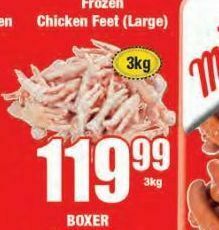 Boxer Chicken feet offer