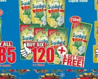 Boxer Sunlight dishwashing liquid 6 offer
