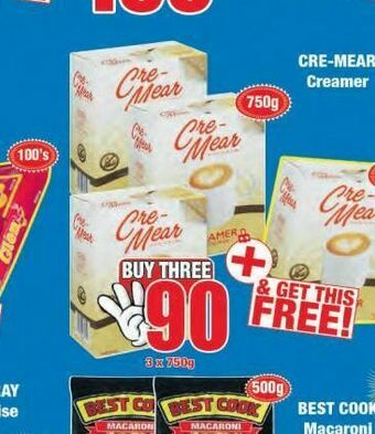 Boxer Cre-mear creamer offer