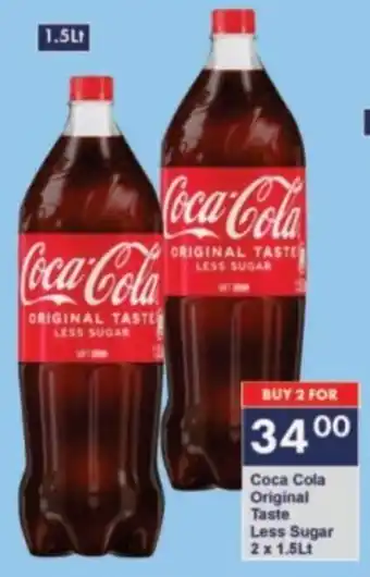 President Hyper Coca Cola Original Taste Less Sugar offer