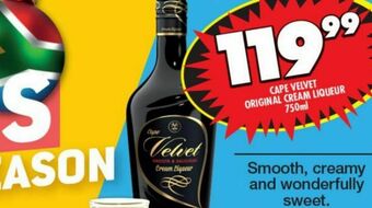 Shoprite Liquor Cape velvet liqueur offer