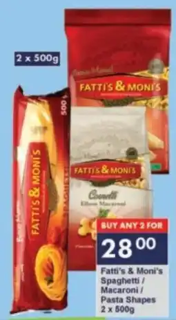 President Hyper Fatti's & Moni's Spaghetti/ Macaroni/ Pasta Shapes offer