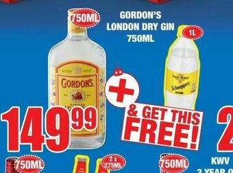 Boxer Liquors Gordon's gin offer