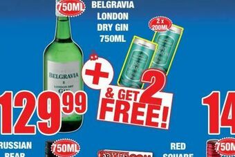 Boxer Liquors Belgravia gin offer