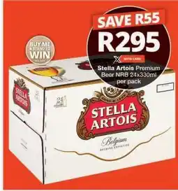 Checkers Stella Artois Premium Beer NRB 24x330ml offer