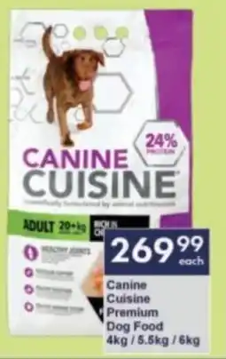 President Hyper Canine Cuisine Premium Dog Food offer