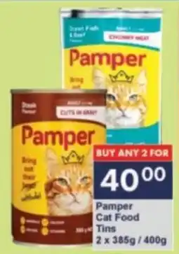 President Hyper Pamper Cat Food Tins offer
