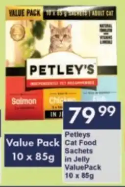 President Hyper Petleys Cat Food Sachets in Jelly ValuePack offer