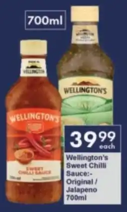President Hyper Wellington's Sweet Chilli Sauce Original/ Jalapeno offer