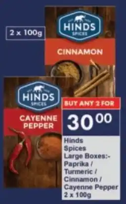 President Hyper Hinds Spices Large Boxes Paprika/ Turmeric/ Cinnamon/ Cayenne Pepper offer
