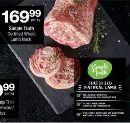 Checkers Simple Truth Certified Whole Lamb Neck offer