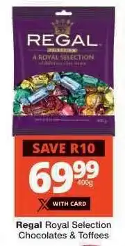 Checkers Regal Royal Selection Chocolates & Toffees offer