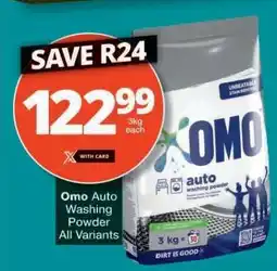 Checkers Omo Auto Washing Powder offer