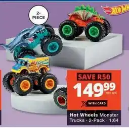 Checkers Hot Wheels Monster Trucks offer